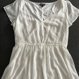 NEW Express dress white size medium